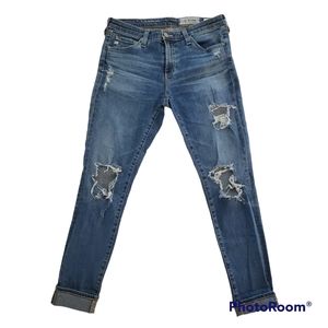 Ag Adriano Goldschmied the Legging Ankle super skinny ankle 28R distressed